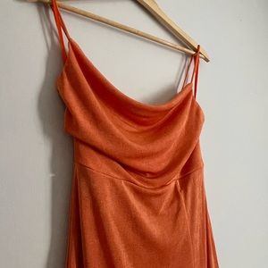 Orange Wedding Guest Dress